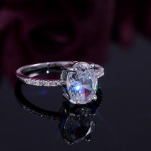 Load image into Gallery viewer, Huitan Bridal Ring Simple Minimalist Wedding Engagement Ring - sparkle-resell