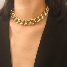 Load image into Gallery viewer, Punk Curb Cuban Choker Necklace - sparkle-resell