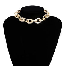 Load image into Gallery viewer, Punk Curb Cuban Choker Necklace - sparkle-resell