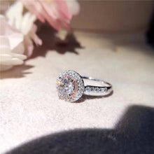 Load image into Gallery viewer, CC S925 Silver Ring Wedding Ring - sparkle-resell
