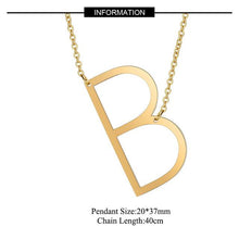 Load image into Gallery viewer, A-Z Gold Necklace Monogram Necklace - sparkle-resell