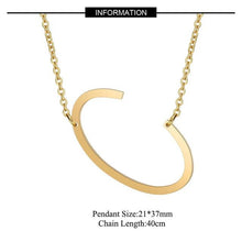 Load image into Gallery viewer, A-Z Gold Necklace Monogram Necklace - sparkle-resell
