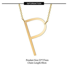 Load image into Gallery viewer, A-Z Gold Necklace Monogram Necklace - sparkle-resell