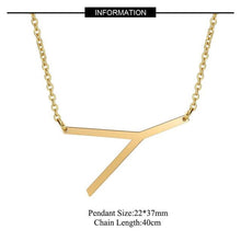 Load image into Gallery viewer, A-Z Gold Necklace Monogram Necklace - sparkle-resell