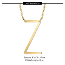 Load image into Gallery viewer, A-Z Gold Necklace Monogram Necklace - sparkle-resell