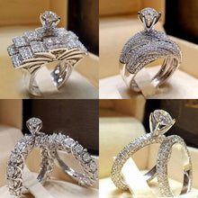 Load image into Gallery viewer, 2Pcs Bridal Set Elegant Ring - sparkle-resell