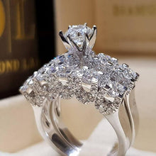 Load image into Gallery viewer, 2Pcs Bridal Set Elegant Ring - sparkle-resell