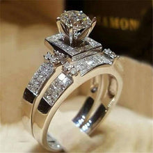Load image into Gallery viewer, 2Pcs Bridal Set Elegant Ring - sparkle-resell