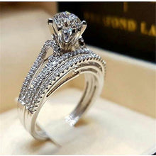 Load image into Gallery viewer, 2Pcs Bridal Set Elegant Ring - sparkle-resell