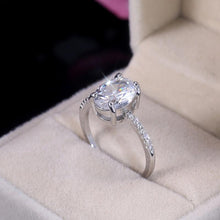 Load image into Gallery viewer, Huitan Bridal Ring Simple Minimalist Wedding Engagement Ring - sparkle-resell
