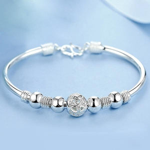 925 sterling silver Lucky Charm Bracelet - sparkle-resell