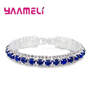 925 Sterling Silver Austrian Bracelets - sparkle-resell