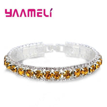 Load image into Gallery viewer, 925 Sterling Silver Austrian Bracelets - sparkle-resell
