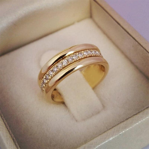Huitan Classic Wedding Women Ring - sparkle-resell