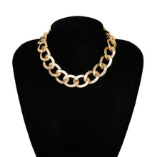 Load image into Gallery viewer, Punk Curb Cuban Choker Necklace - sparkle-resell
