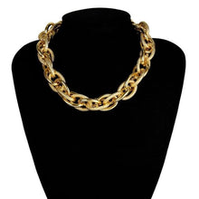 Load image into Gallery viewer, Punk Curb Cuban Choker Necklace - sparkle-resell
