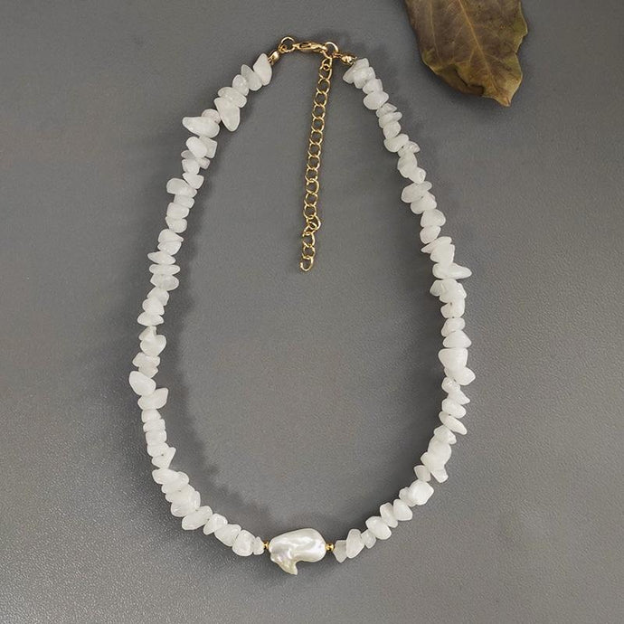 Bohemian Trend Crushed Stone Necklace - sparkle-resell
