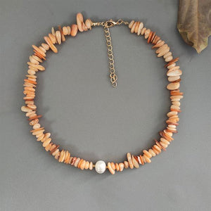 Bohemian Trend Crushed Stone Necklace - sparkle-resell