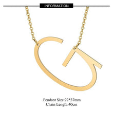 Load image into Gallery viewer, A-Z Gold Necklace Monogram Necklace - sparkle-resell
