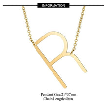 Load image into Gallery viewer, A-Z Gold Necklace Monogram Necklace - sparkle-resell
