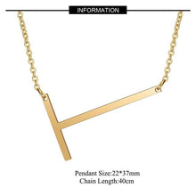 Load image into Gallery viewer, A-Z Gold Necklace Monogram Necklace - sparkle-resell
