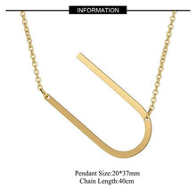 Load image into Gallery viewer, A-Z Gold Necklace Monogram Necklace - sparkle-resell
