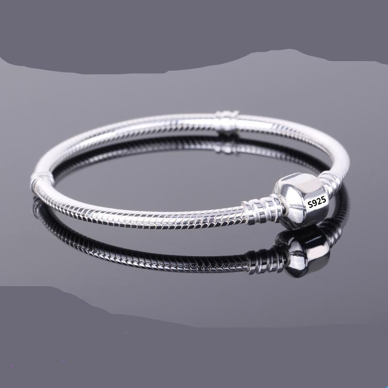 925 Sterling Silver Original Charm Bracelet - sparkle-resell