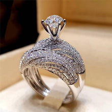 Load image into Gallery viewer, 2Pcs Bridal Set Elegant Ring - sparkle-resell

