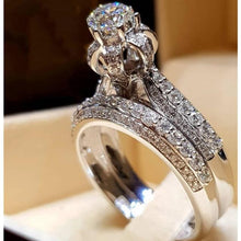 Load image into Gallery viewer, 2Pcs Bridal Set Elegant Ring - sparkle-resell
