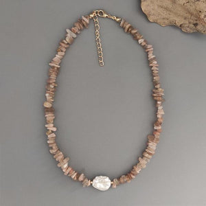Bohemian Trend Crushed Stone Necklace - sparkle-resell
