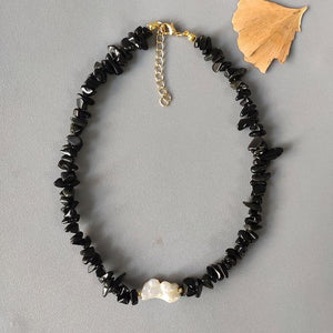 Bohemian Trend Crushed Stone Necklace - sparkle-resell