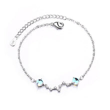Load image into Gallery viewer, 925 Sterling Silver Moonstone Star Sparkling Zircon Bracelet - sparkle-resell
