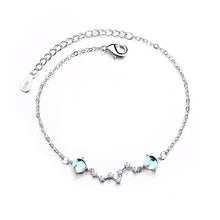 Load image into Gallery viewer, 925 Sterling Silver Moonstone Star Sparkling Zircon Bracelet - sparkle-resell
