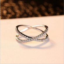 Load image into Gallery viewer, 925 Sterling Silver Full Round Shape Bridal Ring - sparkle-resell
